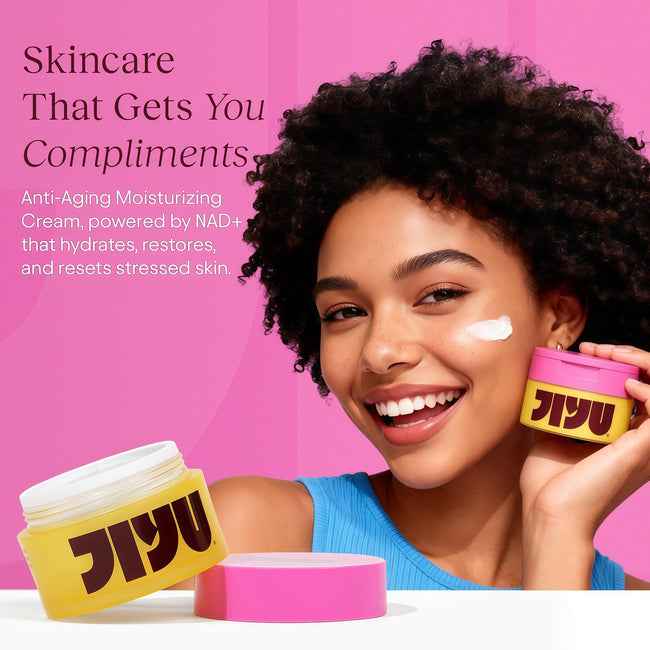 JiYu NAD+ Hydrating Face Moisturizer – Korean Anti-Aging Cream for Radiant, Firm & Smooth Skin – Deeply Hydrating & Brightening Daily Moisturizer Cream for Face and Body, All Skin Types – 50 ml Main Image