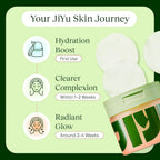 JiYu Korean Skincare Bundle – NAD+ Hydrating Face Moisturizer (50 ml) + Toning Polish Pads (100 Count) – Brightening & Hydrating Daily Skincare Routine for All Skin Types